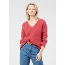 maglione scollo a v in misto lana