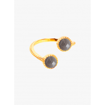 anello in ottone emma & chloe labradorite