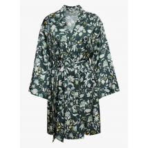 kimono stampato in raso esprit dark teal green 3