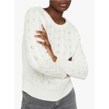 maglione in maglia intrecciata di misto cotone