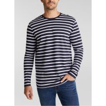 t-shirt scollo tondo esprit navy 3