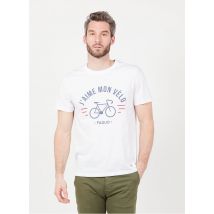 t-shirt scollo tondo regular fit serigrafata in co