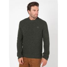 maglione scollo tondo regular fit in misto lana