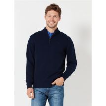 maglione collo con zip regular fit in lana