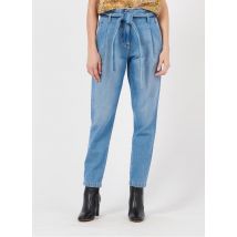 jeans larghi a vita alta ikks light blue