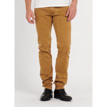 jeans slim ikks marron mordoré