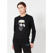 felpa scollo tondo ricamata in cotone bio