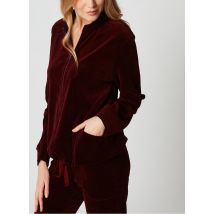 cardigan in velluto le chat raisin