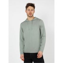 maglione con cappuccio regular fit in cotone e cas