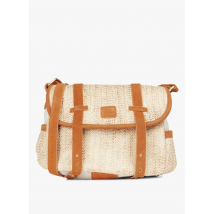 borsa a tracolla effetto paglia mila louise camel
