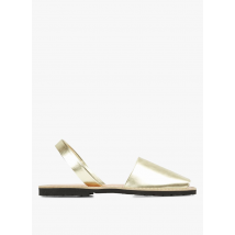 sandali in pelle metallizzata minorquines doré