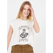 t-shirt scollo tondo serigrafata in cotone bio