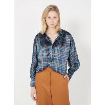 camicia collo classico oversize stampata in seta