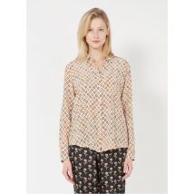 camicia con collo classico stampata in seta