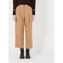 maglione scollo a v oversize momoni camel