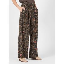 pantaloni larghi a vita alta con stampa floreale i