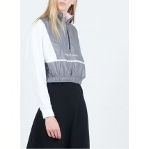 felpa corta collo alto bimateriale nike