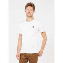 t-shirt scollo tondo regular fit stampata in coton