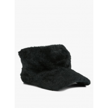 cappellino con visiera in maglia soffice oof noir