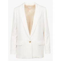 giacca con collo a scialle pablo ecru