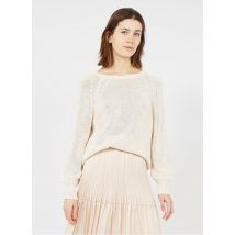 maglione scollo tondo in misto cotone pablo ecru