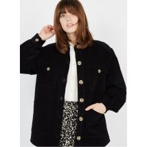 overshirt in velluto a coste con collo classico