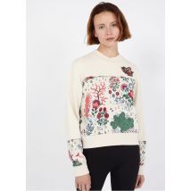 felpa scollo tondo con stampa a fiori puma birch