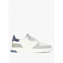 sneakers basse in pelle schmoove ciment/navy