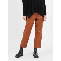 pantaloni dritti in poliuretano school rag fauve