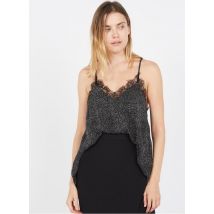 top stampato con scollo a v e spalline school rag