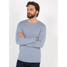 maglione scollo tondo regular fit in misto cotone