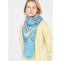 foulard ricamato in lino storiatipic ciel
