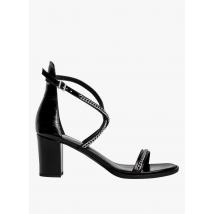 sandales hautes en cuir zadig&voltaire noir