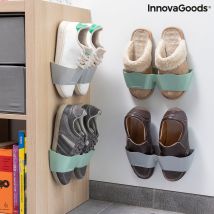 Innovagoods Meuble À Chaussures Modulaire Adhésif Shohold. Lot De 4 Unités