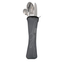 Ensemble De Couverts Quid Gris 5 Pièces Métal