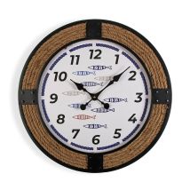 Horloge Murale Versa Poissons 2 X 60 X 60 Cm Métal