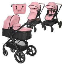 Poussette Combinée - Transformable - Convertible - Viola - 0-22kg - Rose