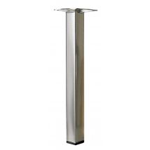 Pied Table Basse Carré Hettich Fixe Acier Brossé Gris - Bricoman