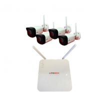 Kit Vidéo Surveillance Wifi 4 Caméras, Disque Dur 2t - Bricoman