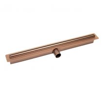 Caniveau De Douche Slim, Couleur: Cuivre Brossé, Longueur:70 Cm - Bricoman