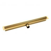Caniveau De Douche Slim, Couleur:doré, Longueur:80 Cm - Bricoman