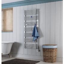 Sèche Serviette Électrique Chrome-mat Inox - Emma - 600 Watt - 76 X 60 - Bricoman
