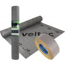 Pack Ecran De Sous-toiture Respirant Parotec Veltec 125, 50m X 1.5m, 125g/m² + Adhesif - Bricoman