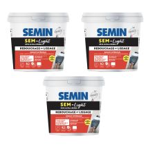 Enduit De Rebouchage Allégé Pour Trous Et Fissures Importants, Sem-light Semin, Intérieur, Seau De 10 L (lot De 3) - Bricoman