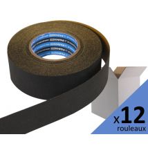 Carton De 12 Rubans Adhésifs Pour Écran De Couverture Ou Pare Pluie Parotec Unotec Noir 50mm X 25m - Bricoman
