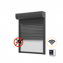 Volet Roulant Filaire Star Avec Moustiquaire Intégrée Aluminium Gris Anthracite 7016 110x120 Cm - Bricoman