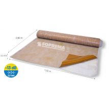 Rouleau Isolant Acoustique Tecsound Cloison 13db 260x122cm - Soprema