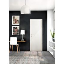 Bloc-porte Thermique Isoplan Prépeint Larg.73 Cm Poussant Gauche Pleine Huiss.66 Mm