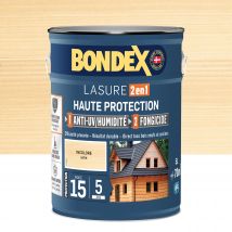 Lasure 2en1 Anti Uv/humidité Et Fongicide 5 Ans Incolore 5 L - Bondex