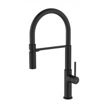 Mitigeur Cuisine Bec Haut Avec Douchette - Noir - Magneto - Bricoman